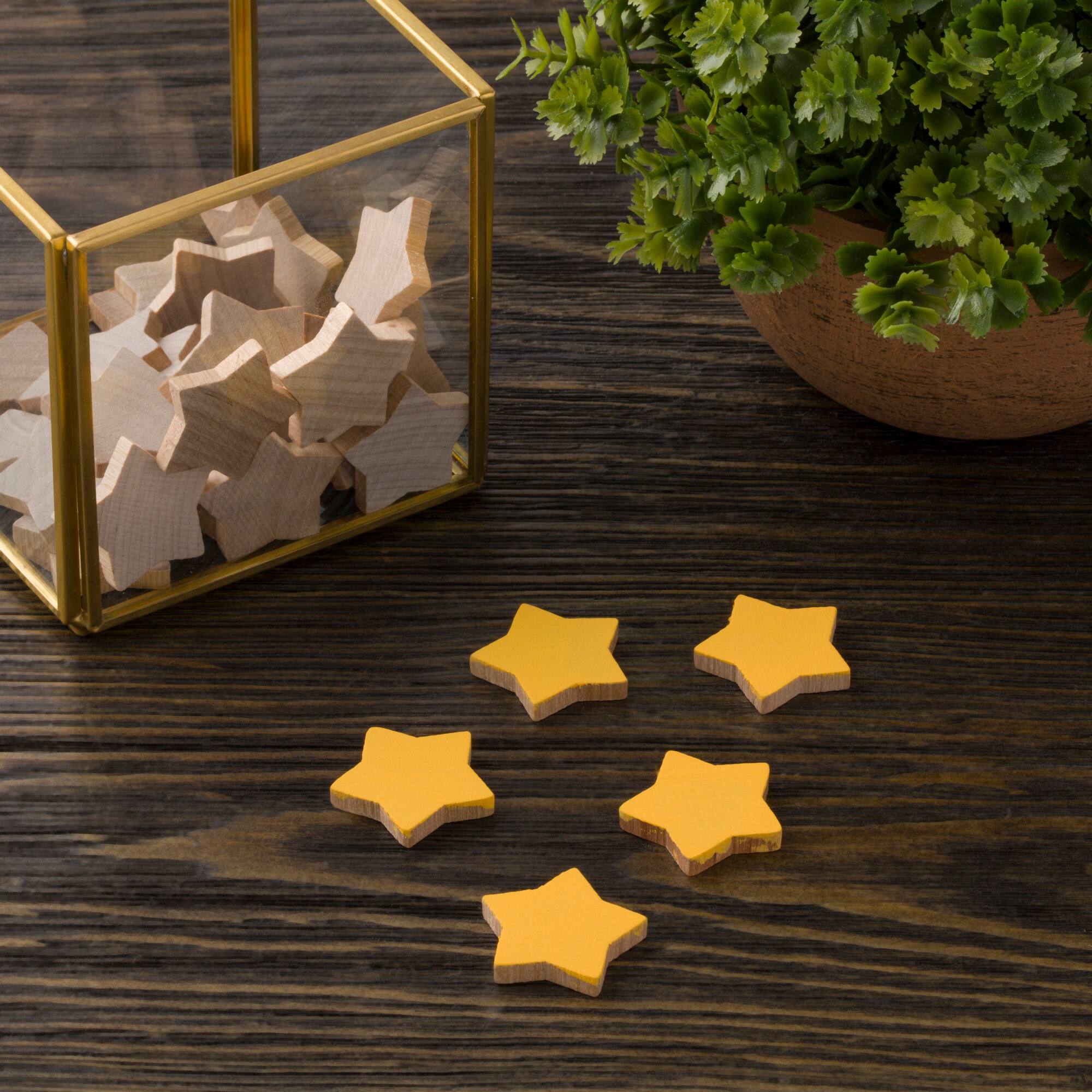 1" Wood Stars, 20ct. by Make Market®
